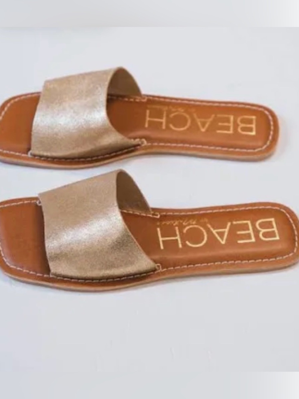 Beach by Matisse Bali Gold Frost Slide Sandals